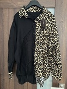 Włoska koszula wiskoza print zwierzecy Nowa