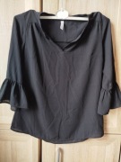 Damską czarną bluzka wizytową S