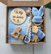 Prezent dla niemowlaka Gift Box Baby Shower KOLORY