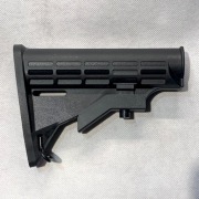 Kolba AR-15 AR-10 Mil-Spec, Czarna Lekka – Regulowana