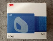 Pokrywy Filtrów do Masek i Półmasek 3M 501