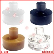 LEGO 20482 PŁYTKA 1x1 z pinem biały czarny biały przezroczysty złoty