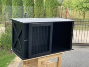 Drewniana Klatka kennelowa dla psa.