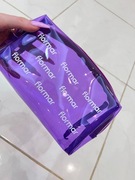 Flormar kosmetyczka fioletowa neon różowa transparentna
