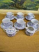 Zestaw porcelany Jäger Germany – wzór słomkowy (Strohblumenmuster)