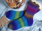 Skarpety robione na drutach
