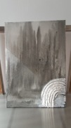 Obraz mroczna abstrakcja akryl na płótnie 50x70