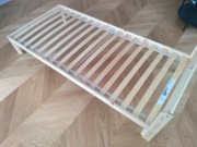 Rama łóżka łóżko 90x200 drewniane Ikea Neiden mało używane gotowe (2szt)