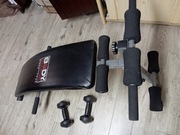 Ławka skośna + 2 hantle 1,5kg do ćwiczeń 