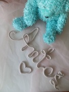 Antoś napis imię ze sznurka i drutu, ozdoba pokoju dziecięcego, 5 liter