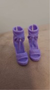 Barbie Doll Purple High Heels Wicker WEDGE Shoes