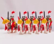 Klocki figurki rycerze Lwa kompatybilne z Lego castle Lion knights