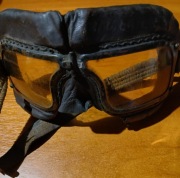 Rzadkość. Ikony Bitwy o Anglię. Gogle RCAF/RAF Mk.III. 1940r. Oryginal.