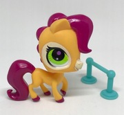 Hasbro LPS #2895 żółty konik koń przeszkoda Littlest PET SHOP