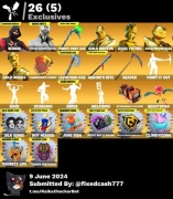 Fortnite Skiny, Kilofy, Emotki, Plecaki, duzo rzadkich skinow, zdjecia