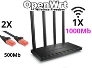 Router Wifi OpenWRT 2x Internet Na 1X Szybszy TP-LINK Archer C6 Gigabit 