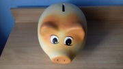 Wielka świnka ceramiczna  - z funkcją skarbonki