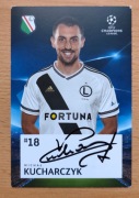 Autograf karta klubowa Legia Warszawa Champions League Michał Kucharczyk