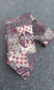 krawat 100% jedwab silk wzory carnaval de veniste hand made in Italy