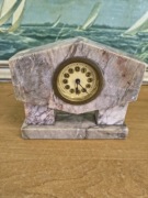 Zabytkowy zegar kominkowy z marmuru styl klasyczny