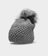 4F ZIMOWA CZAPKA beanie DAMSKA  OPASKA POLAROWA Szara wełna 4FAW23ACAPF300