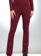 NOWE Spodnie damskie Sinsay r. L flare szerokie nogawki bordowe dzwony