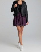 Spódniczka bombka - fioletowo czarna zebra UNI