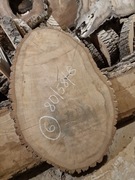 DĄB 80/58/8 cm Blat Plaster Drewna Stolik Żywica DIY Wysuszony