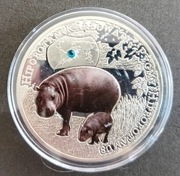 Zambia 1.000 kwacha 2014 hipopotam karłowaty