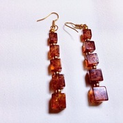 Kolczyki z bursztynu wa