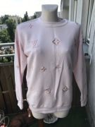 LV bluza we wzór logo pudrowy róż M 38/40