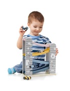 Tor wyścigowy dla samochodzików drewniana zjeżdżalnia 