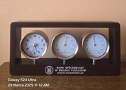 Piękny stylowy zegar termometr barometr.