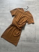 Sukienka XS mini brązowa H&M