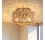 Sufitowa Lampa Rattanowa Lampa Boho Lampa Ratanowa