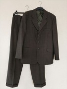 Garnitur męski, brązowy, Fart, 54/182