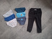 Spodnie dresowe chłopięce sinsay rozm. 98 cm + 6 par majtek