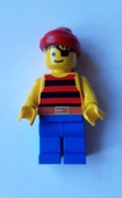 LEGO Figurka 973p31c01Pirates Pirat jednooki tors paski