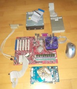 Athlon XP2200+, płyta główna MSI K7N2 s.A/462., 2x512MB RAM, dodatki