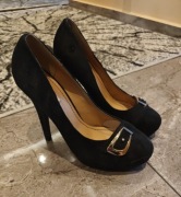 Szpilki czarne eleganckie jumex 