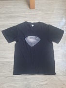 Koszulka czarna Superman, Męska 