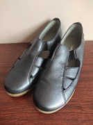 Maciejka skórzane półbuty 38 szeroka stopa komfortowe mokasyny