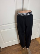 Spodnie dresowe damskie czarne joggery Livi wysoki stan bawełna M 38