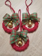 Ozdoba świąteczna - mini wianuszek. 