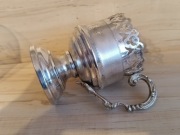 PODSTAKANNIK SREBRZONY KOSZYCZEK UCHWYT SZKLANKA 