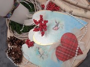 Wielki stroik świąteczny, aż 3 unikaty decoupage 