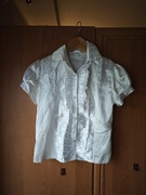 Koszula dziewczęca biała lśniąca rozmiar 146