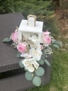 Biała latarnia stroik lampion na grób