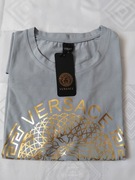 Damski szary T-shirt Versace XXL