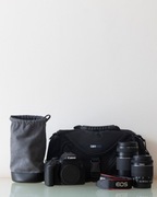Aparat Canon EOS 850D + 2 obiektywy i torba fotograficzna